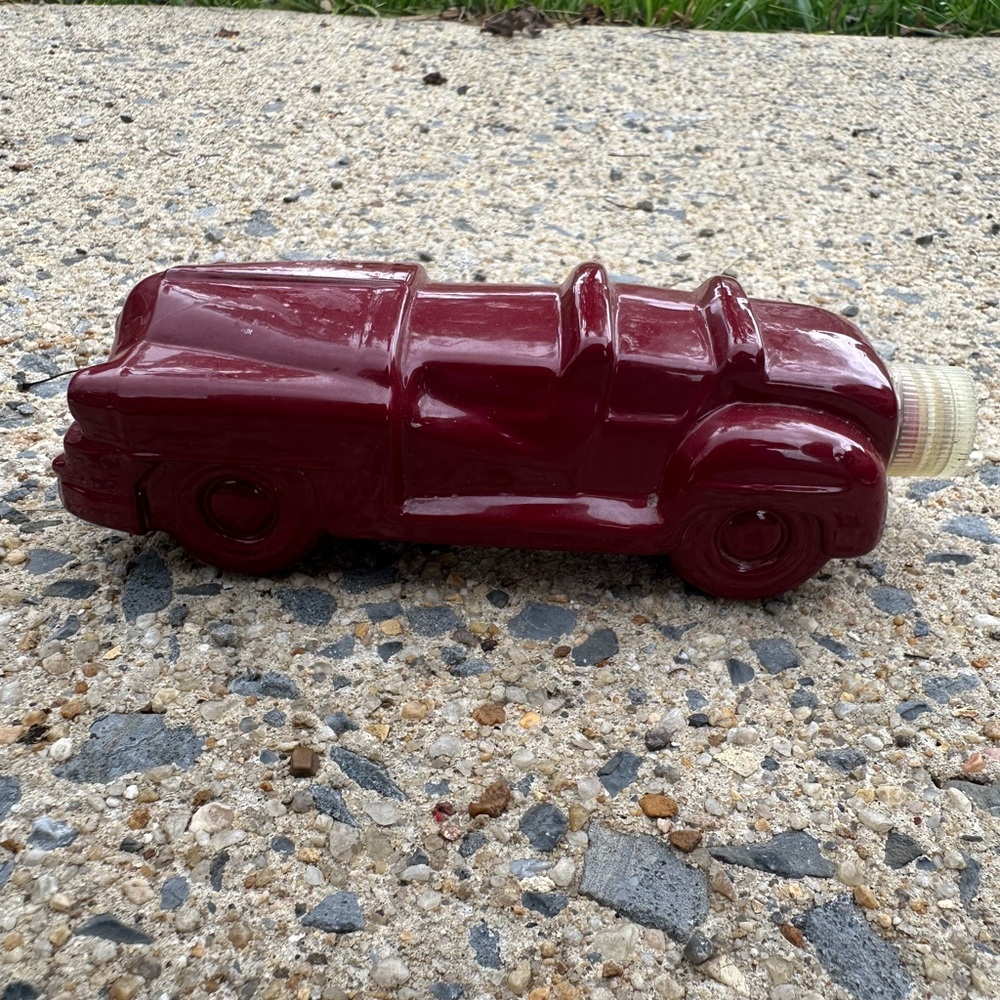 Avon Vintage Maroon Car-Shaped aftershave Bottle